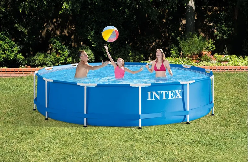 Intex Metal Frame Pool - 366 X 76 Cm - Met Filterpomp 2 Intex Metal Frame Pool - 366 X 76 Cm - Met Filterpomp - Afbeelding 2