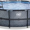 EXIT TOYS EXIT Stone Zwembad - 488 X 122 Cm - Met Zandfilterpomp En Trap