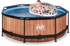 EXIT TOYS EXIT Wood Zwembad - 244 X 76 Cm - Met Filterpomp -Aanbiedingen Zwembad Schoon Winkel 786 1200 exit 30 12 08 10 int 3