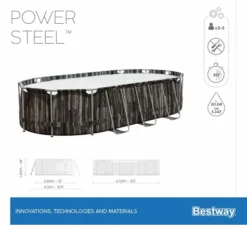 Bestway Power Steel Oval Zwembad - 610 X 366 X 122 Cm - Met Filterpomp En Accessoires -Aanbiedingen Zwembad Schoon Winkel 900 989 5611r 01 power steel
