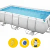 Bestway Power Steel Rectangular Zwembad - 412 X 201 X 122 Cm - Met Zandfilterpomp En Accessoires
