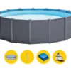 Intex Graphite Panel Pool - 478 X 124 Cm - Met Zandfilterpomp En Accessoires