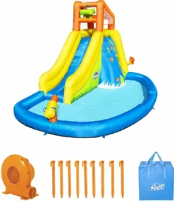 Bestway H2OGO! Mount Splashmore Mega Waterpark 18 Bestway H2OGO! Mount Splashmore Mega Waterpark -Aanbiedingen Zwembad Schoon Winkel mount splashmore 1