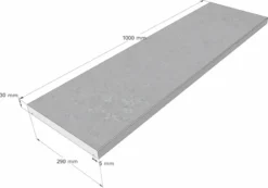 Scandi Roc Modena Randtegel - Baltic Light Grey -Aanbiedingen Zwembad Schoon Winkel scandi roc modena randtegel afmetingen 1